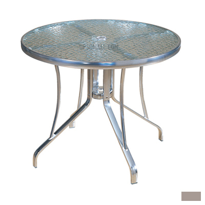 HK-알루야외용(강화유리)테이블(대)[Φ800/Φ900×H720]